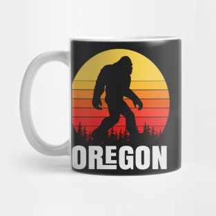 Oregon Bigfoot, Oregon Sasquatch Creature, Cryptid Sunset Mug